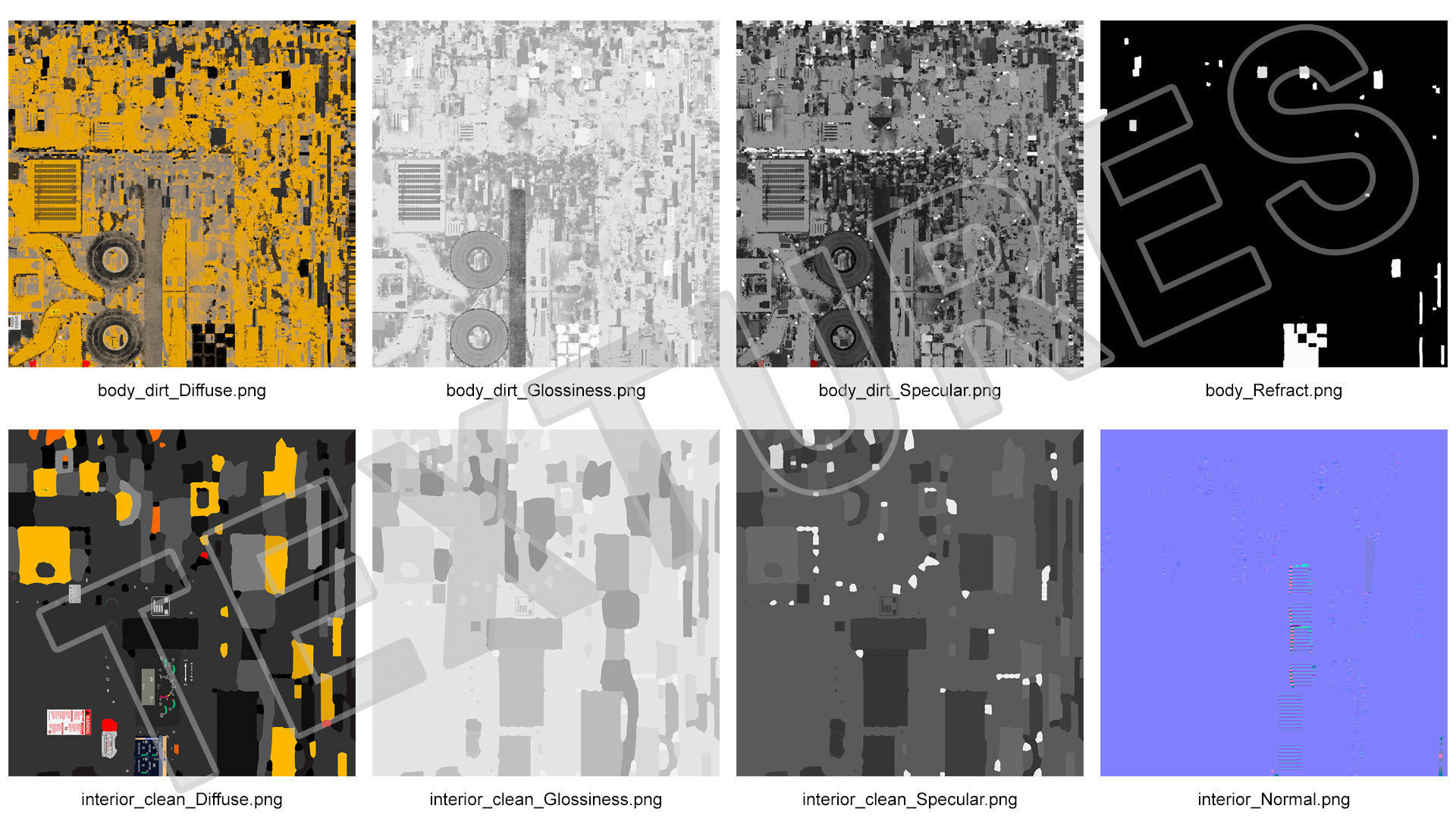Mining Loader Dirty Rigged 3D model_32