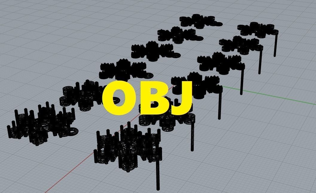 Nice snowflake pack - 4 pendants and 4 stud earrings 3D print model_16