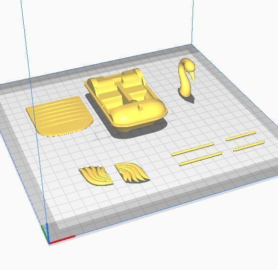 SWAN BOAT 3D print model_2