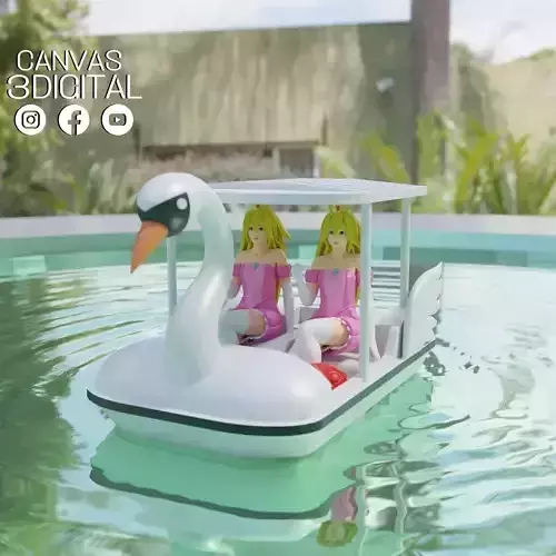 SWAN BOAT 3D print model