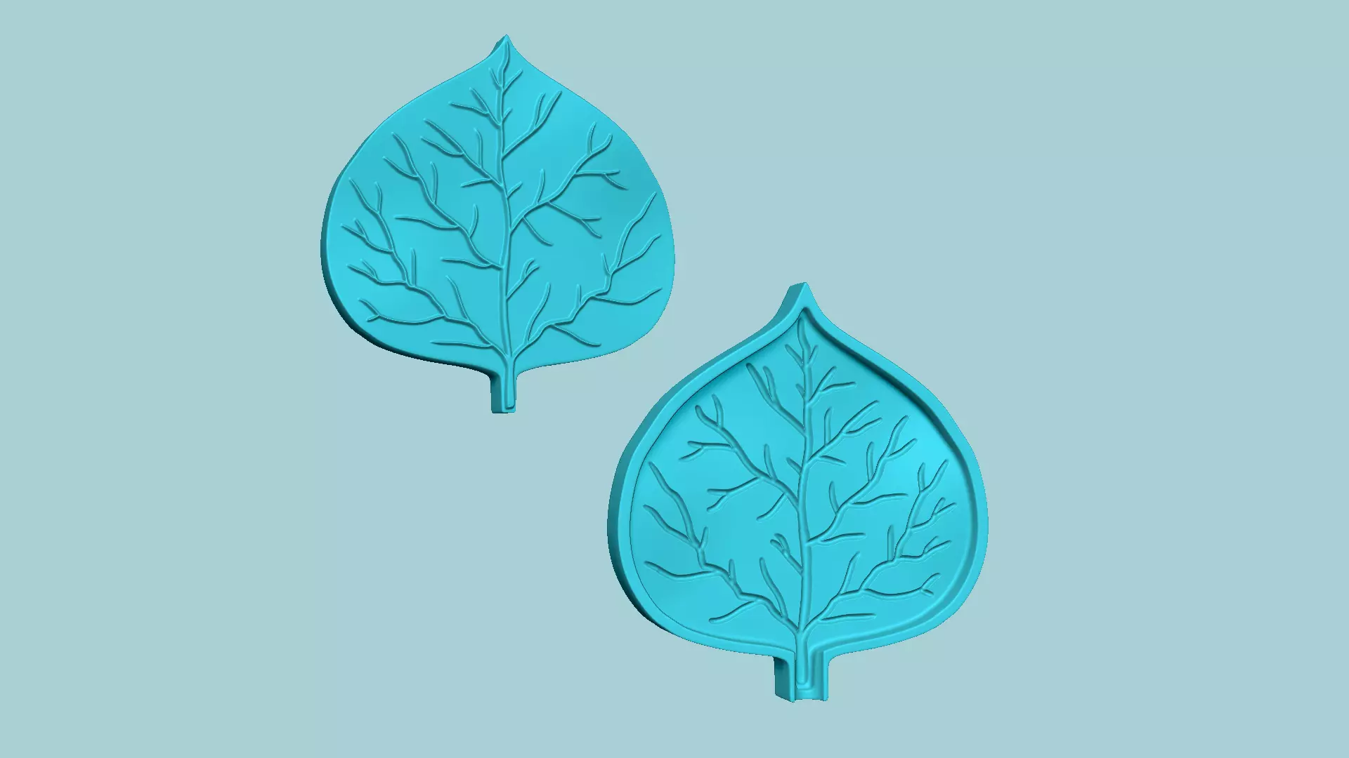 Quaking Aspen Leaf - Molding Artificial EVA Craft 3D print model_0