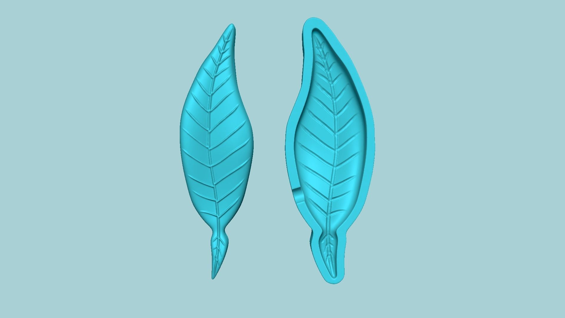 Bitter Orange Leaf - Molding Artificial EVA Craft 3D print model_6