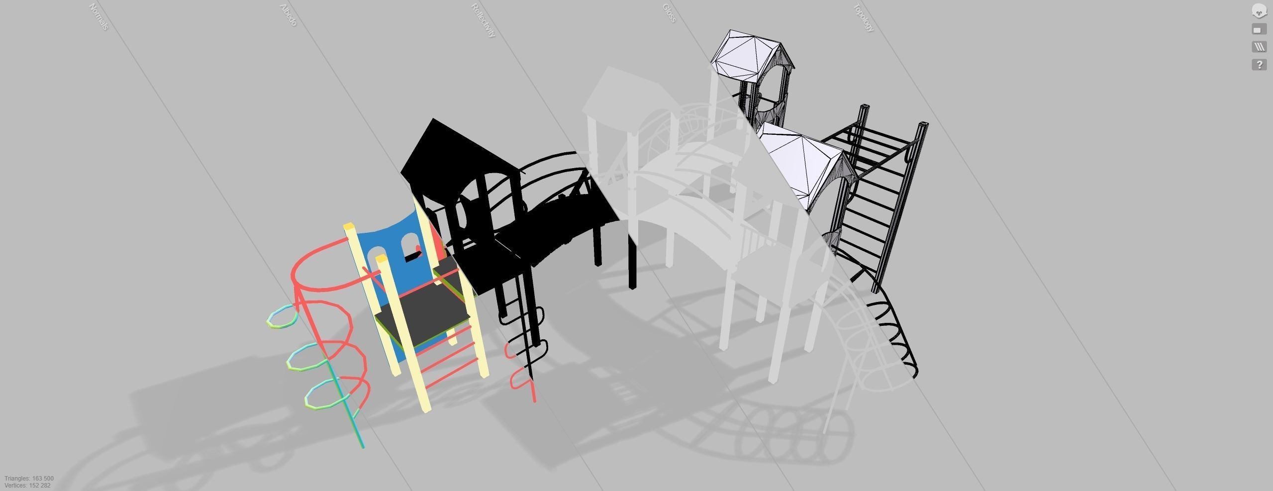 Playground for kids 3D model_12