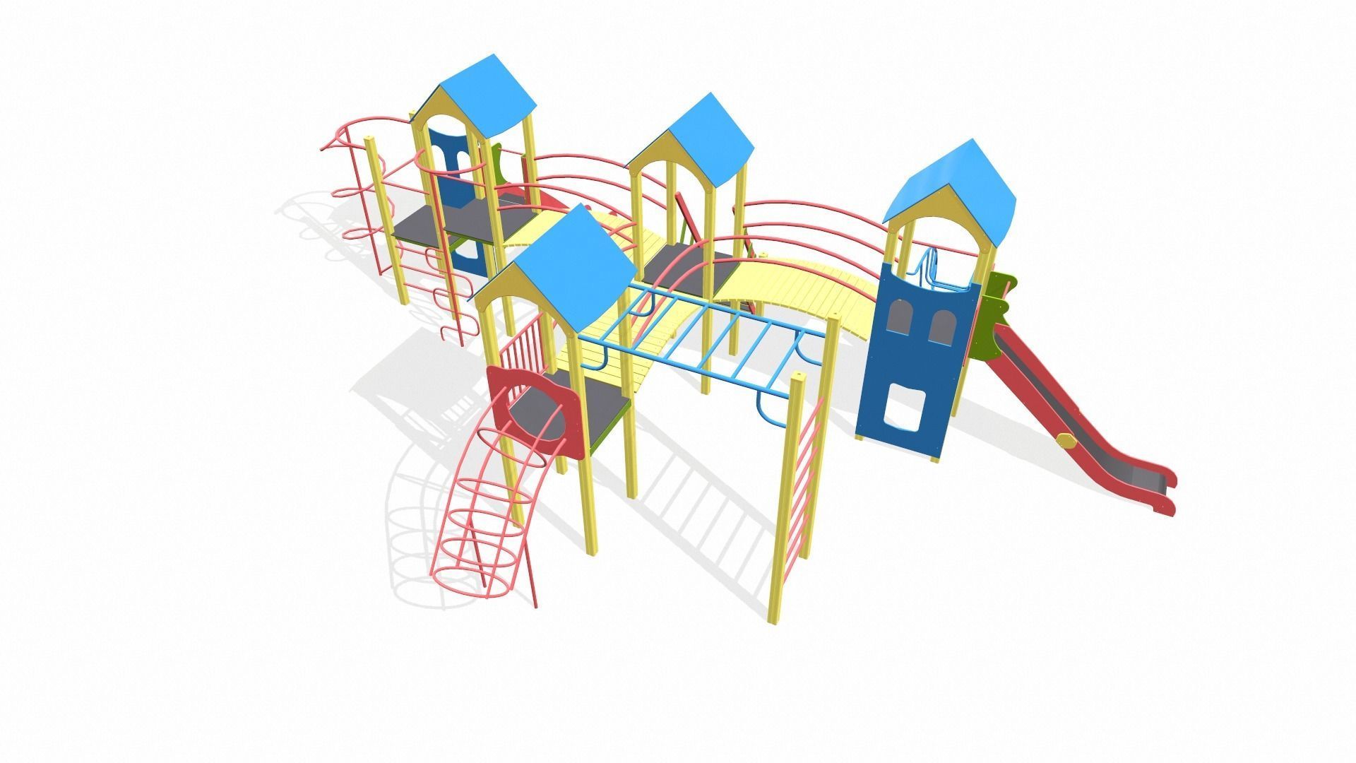 Playground for kids 3D model_8