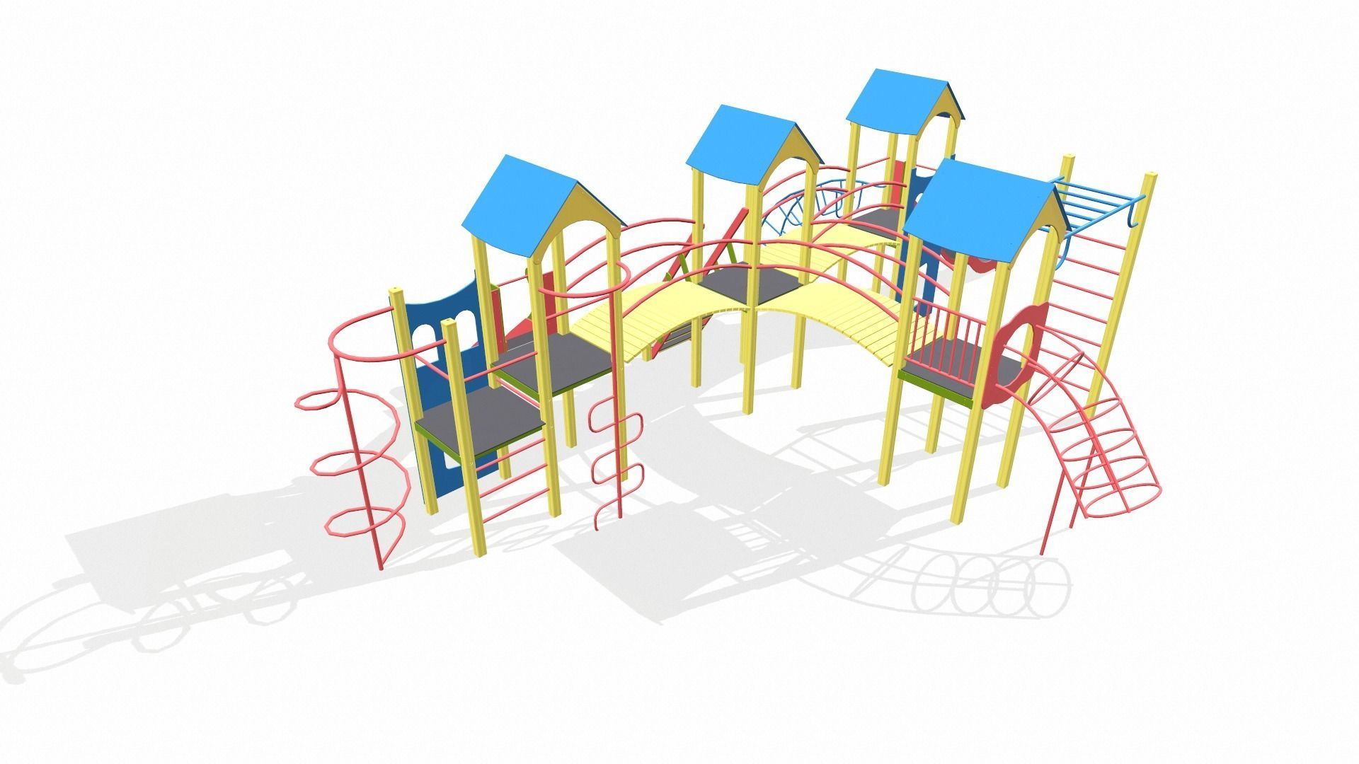 Playground for kids 3D model_5