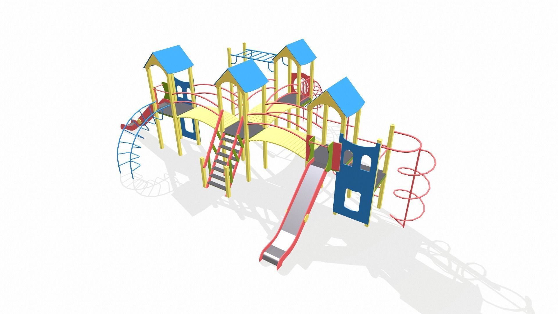 Playground for kids 3D model_6