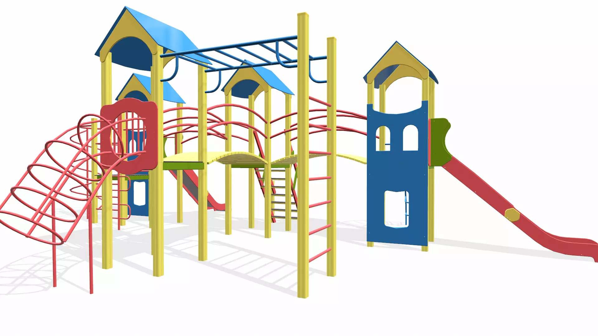 Playground for kids 3D model_0