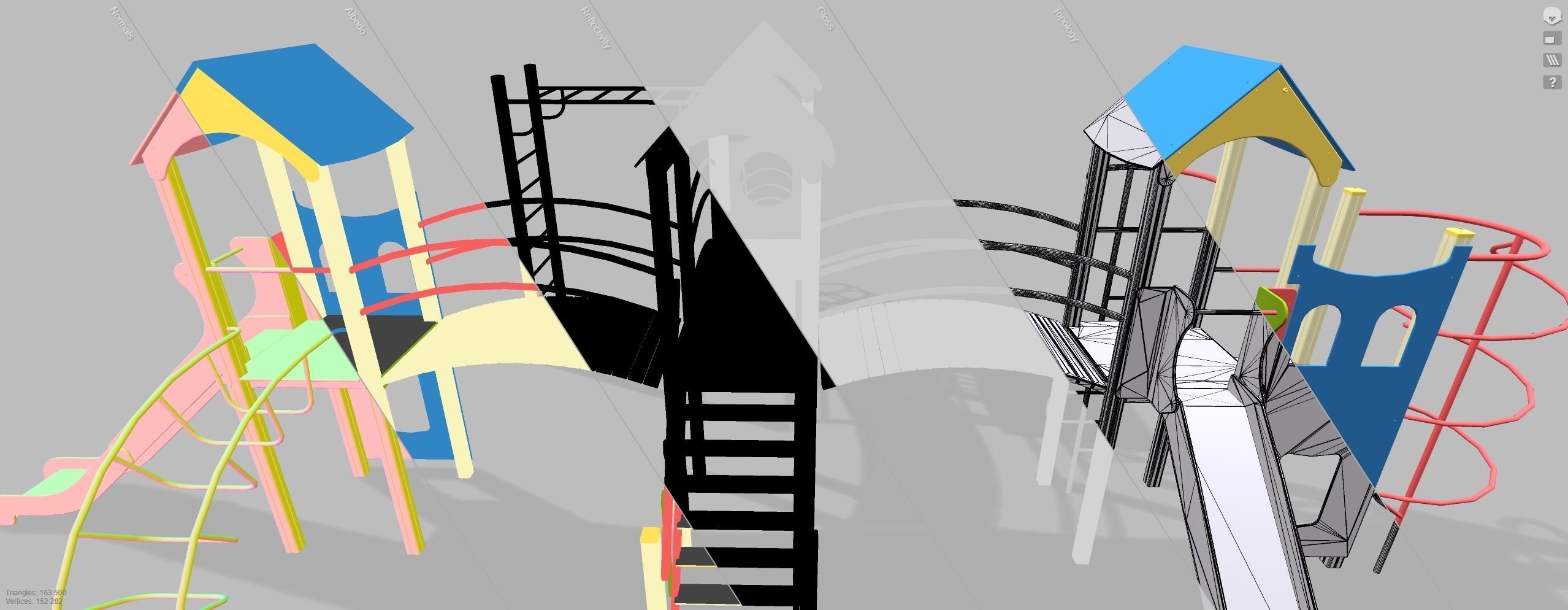 Playground for kids 3D model_15