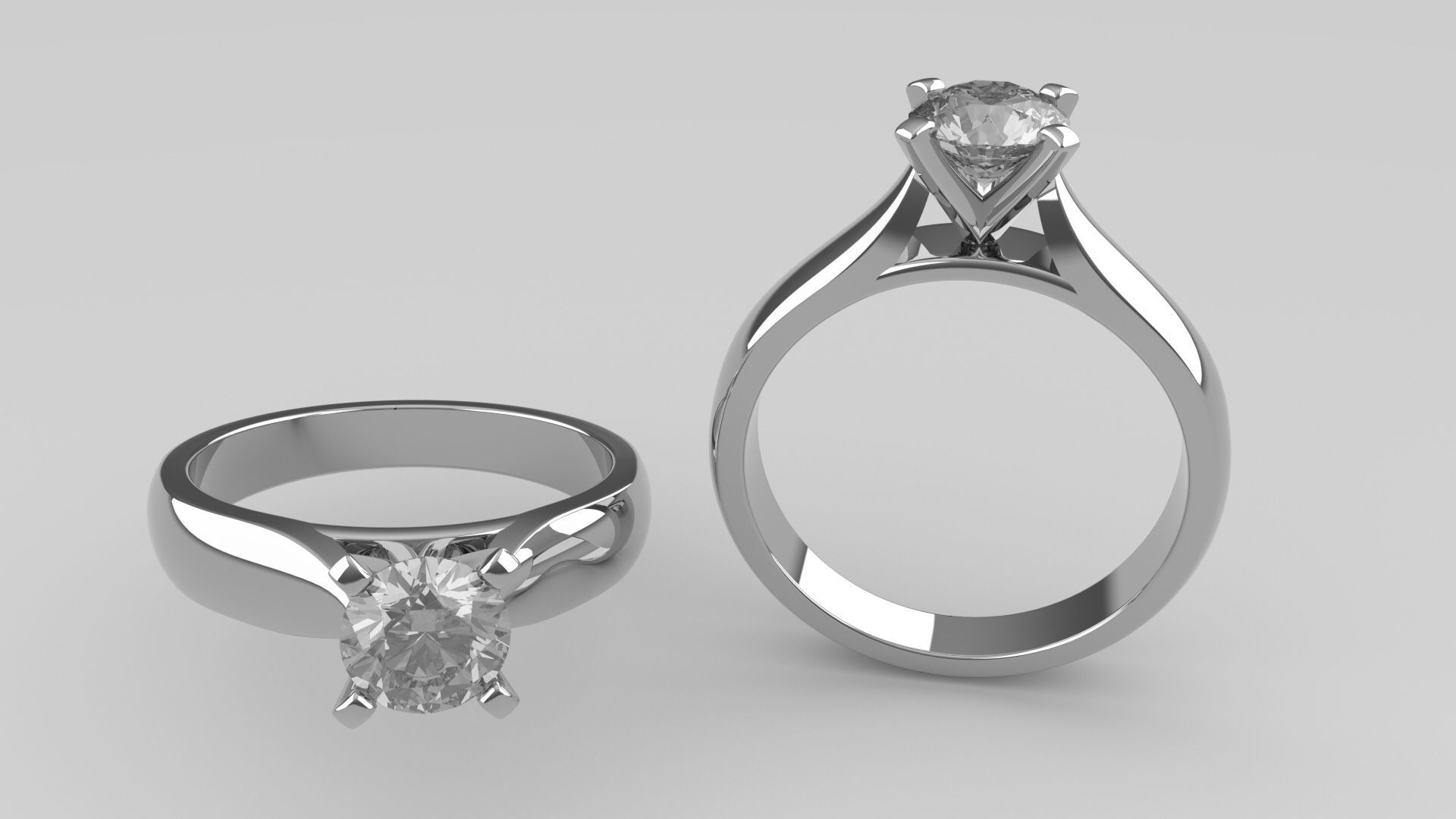 Round 0-75-CT Quarter Round Profile Shank Width 3mm 3D print model_2