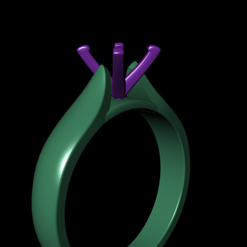 Round 0-75-CT Quarter Round Profile Shank Width 3mm 3D print model_9