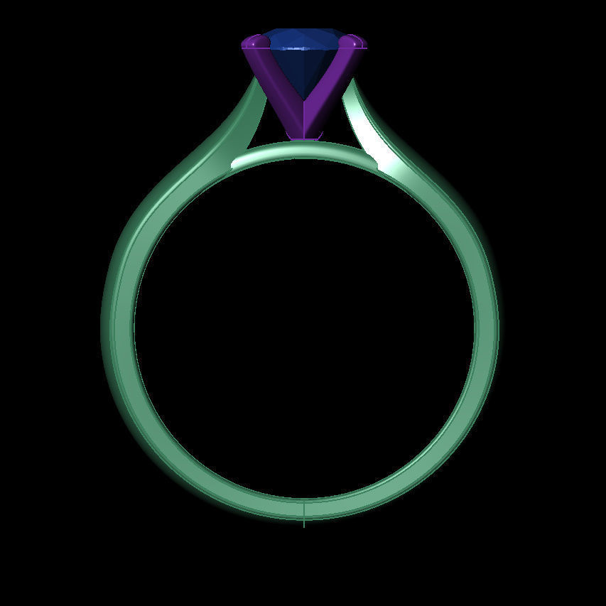 Round 0-75-CT Quarter Round Profile Shank Width 3mm 3D print model_15