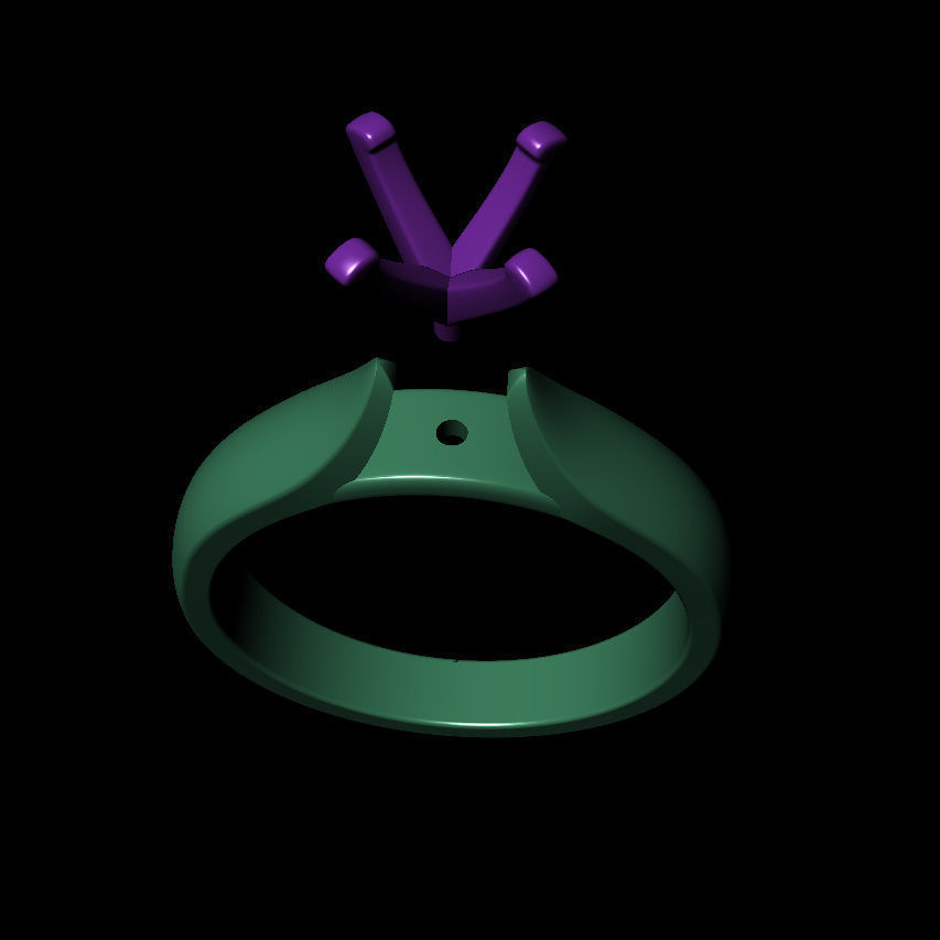 Round 0-75-CT Quarter Round Profile Shank Width 3mm 3D print model_12