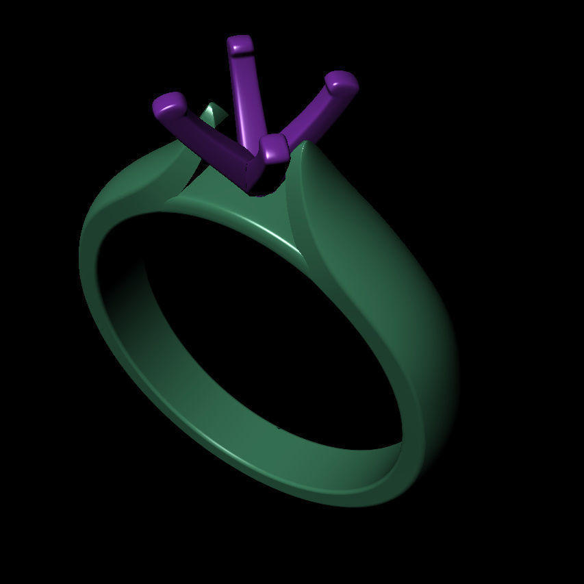 Round 0-75-CT Quarter Round Profile Shank Width 3mm 3D print model_8