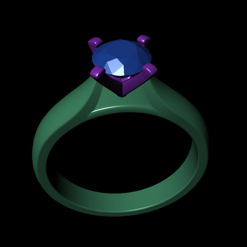 Round 0-75-CT Quarter Round Profile Shank Width 3mm 3D print model_6