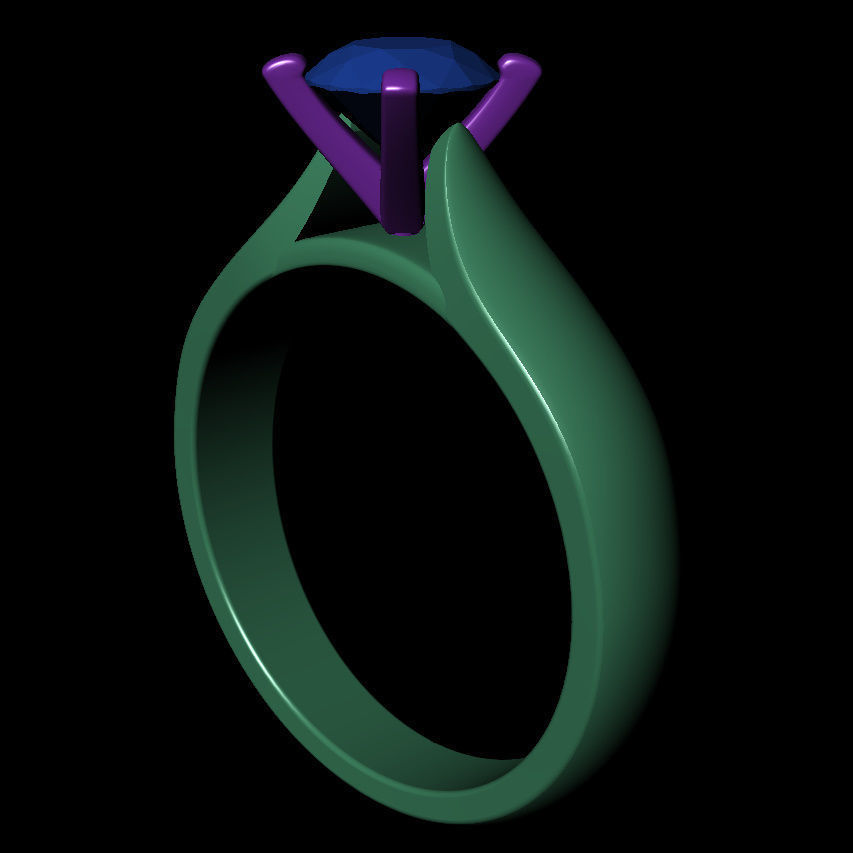 Round 0-75-CT Quarter Round Profile Shank Width 3mm 3D print model_7