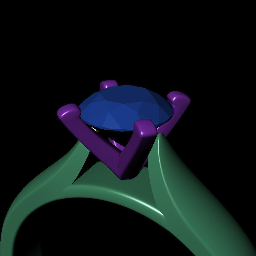 Round 0-75-CT Quarter Round Profile Shank Width 3mm 3D print model_14