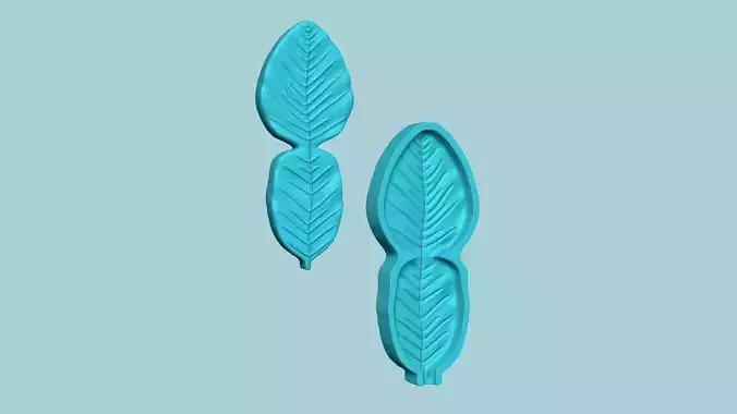 Bergamot Orange Leaf - Molding Artificial EVA Craft 3D print model