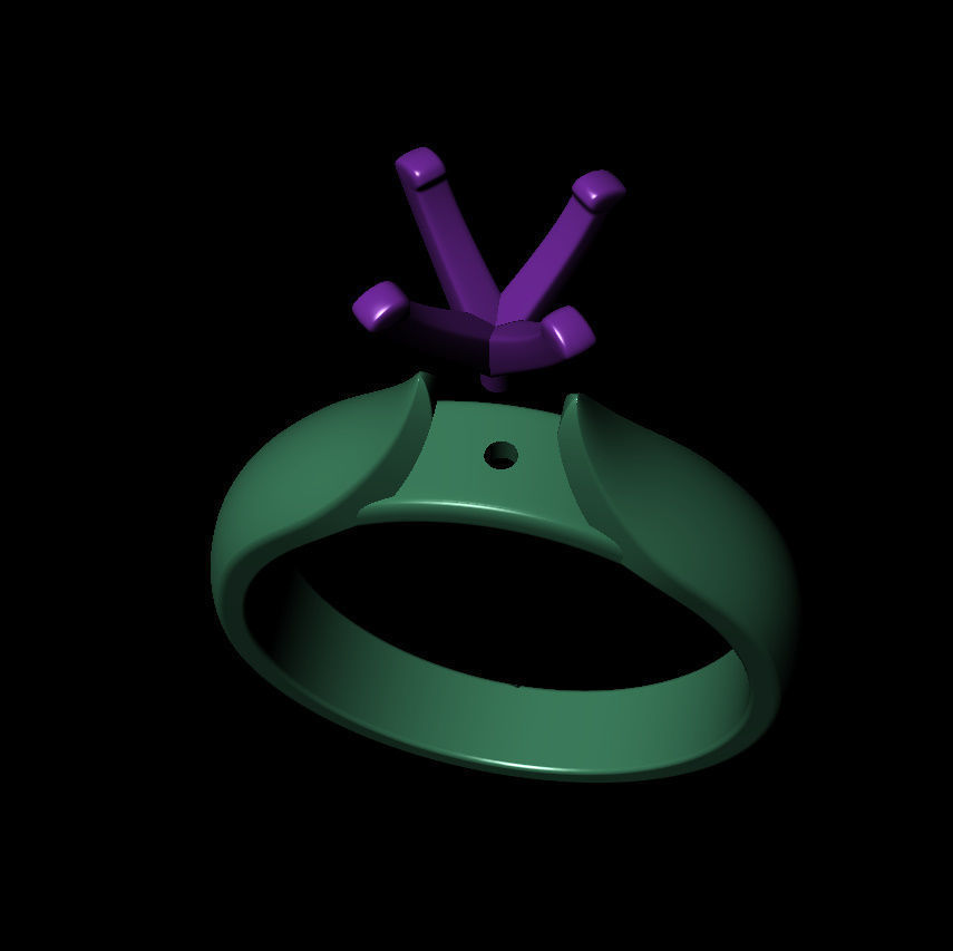 Round 0-75-CT Quarter Round Profile Shank Width 3-5mm 3D print model_18