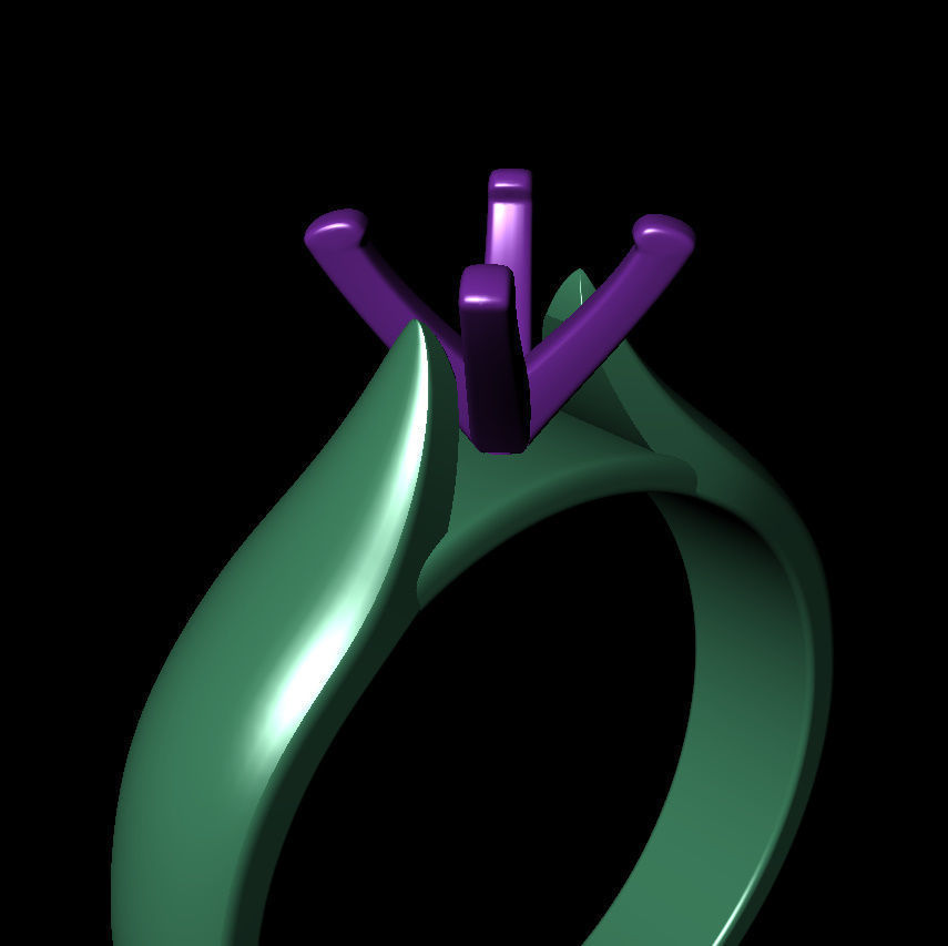 Round 0-75-CT Quarter Round Profile Shank Width 3-5mm 3D print model_12