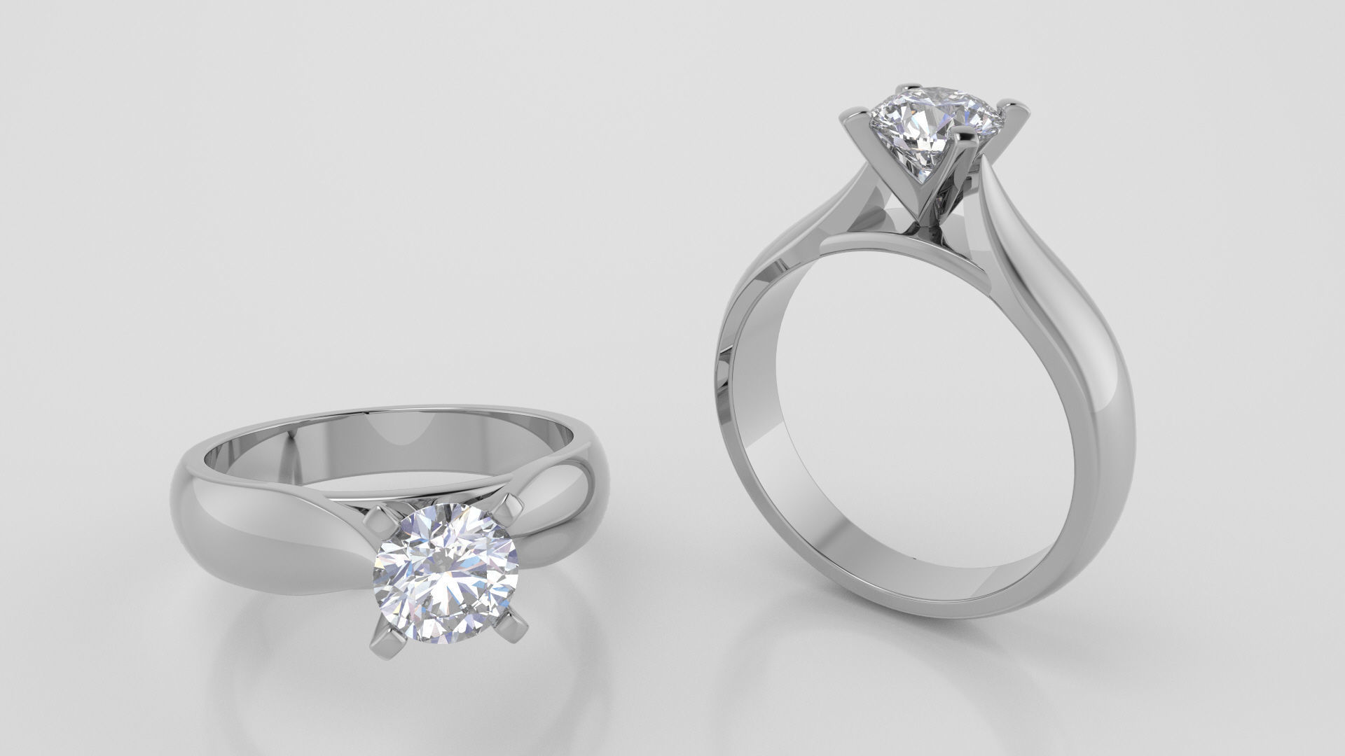 Round 0-75-CT Quarter Round Profile Shank Width 3-5mm 3D print model_2