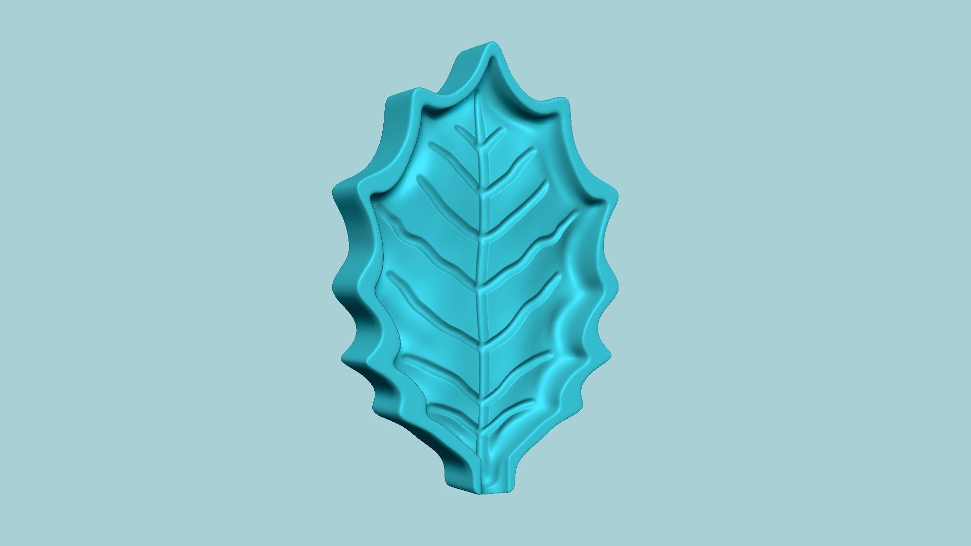 American Holly Leaf - Molding Artificial EVA Craft 3D print model_4