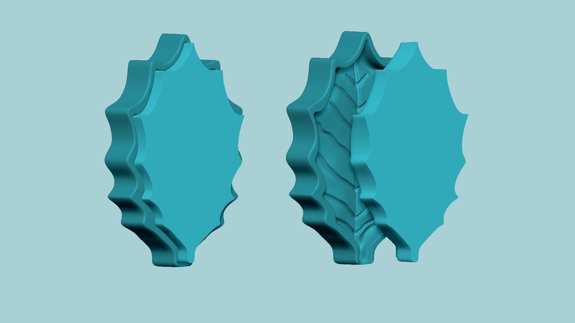 American Holly Leaf - Molding Artificial EVA Craft 3D print model_7