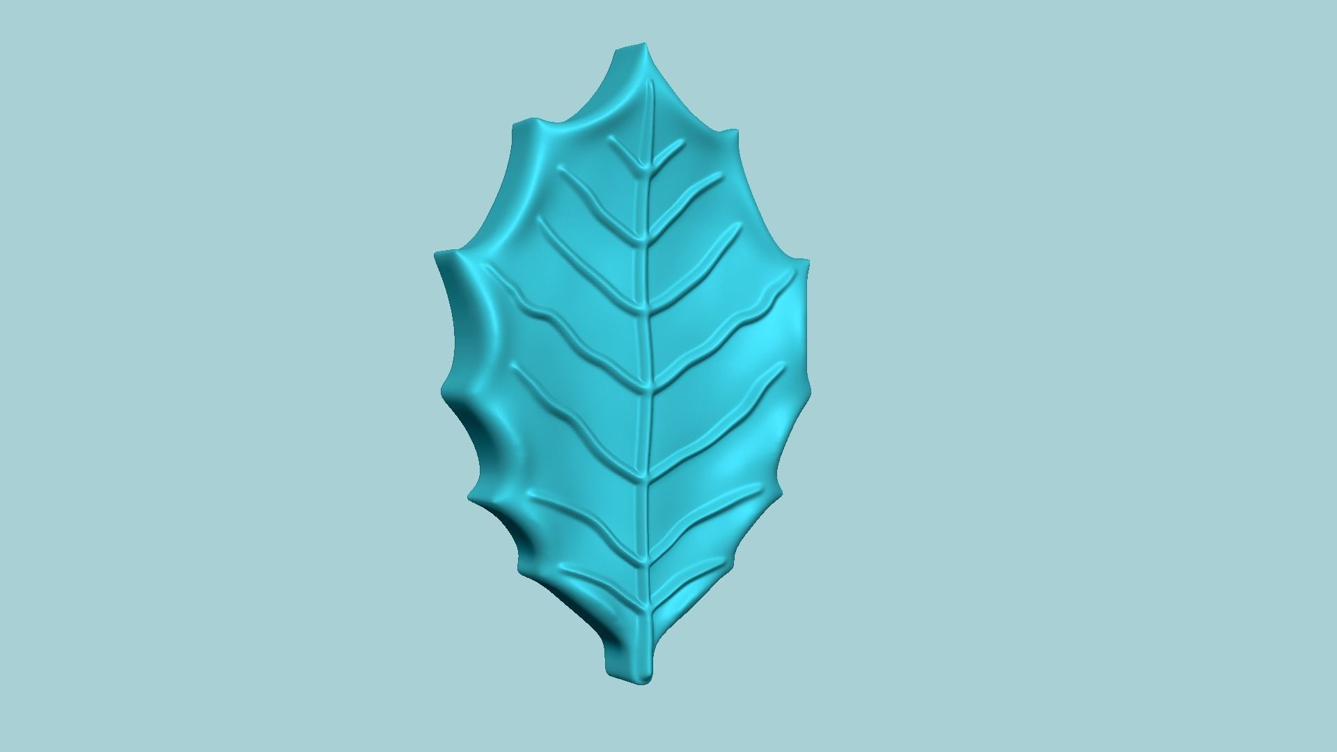American Holly Leaf - Molding Artificial EVA Craft 3D print model_2