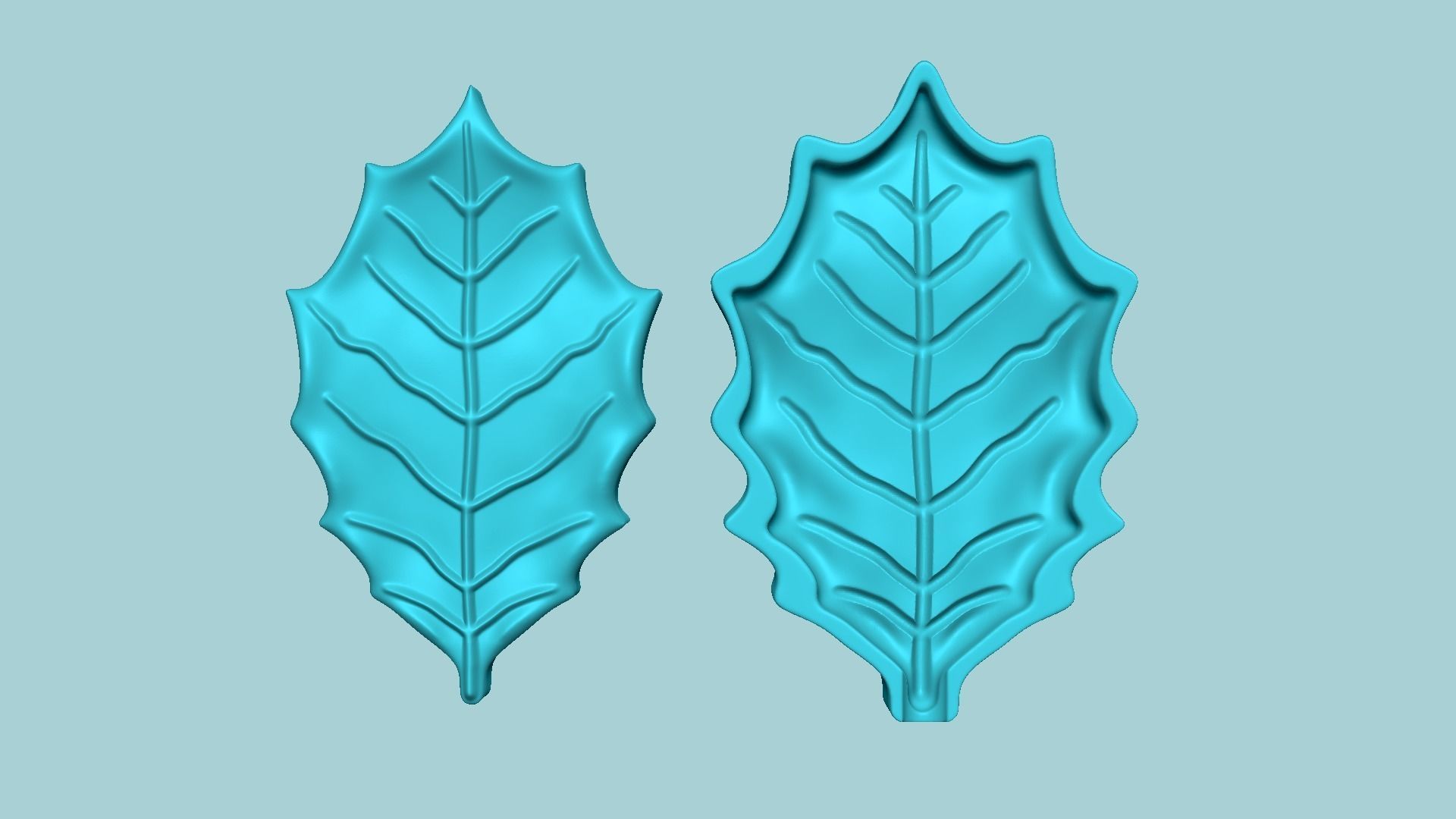 American Holly Leaf - Molding Artificial EVA Craft 3D print model_6