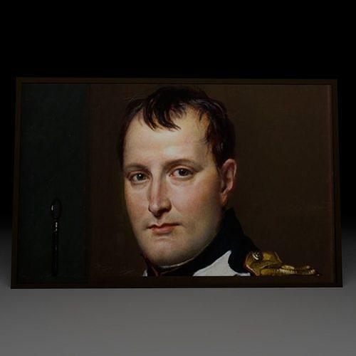Napoleon portrait Low-poly 3D model
