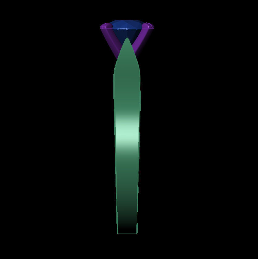 Round 0-75-CT Flat Profile Round Shank Width 2-4mm 3D print model_14