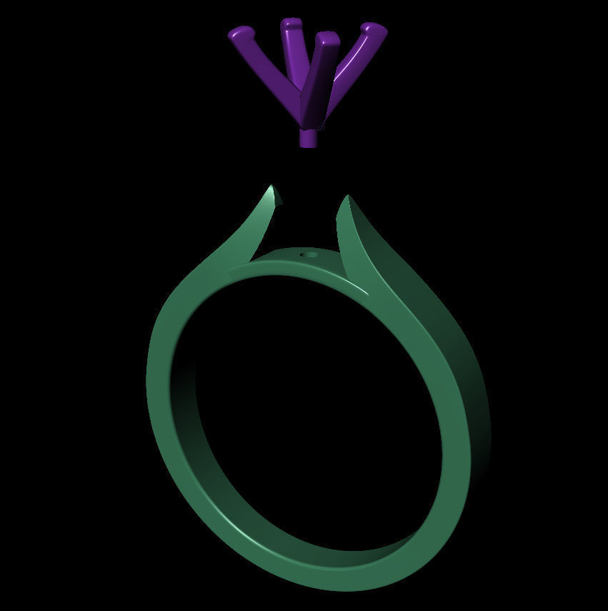 Round 0-75-CT Flat Profile Round Shank Width 2-4mm 3D print model_15