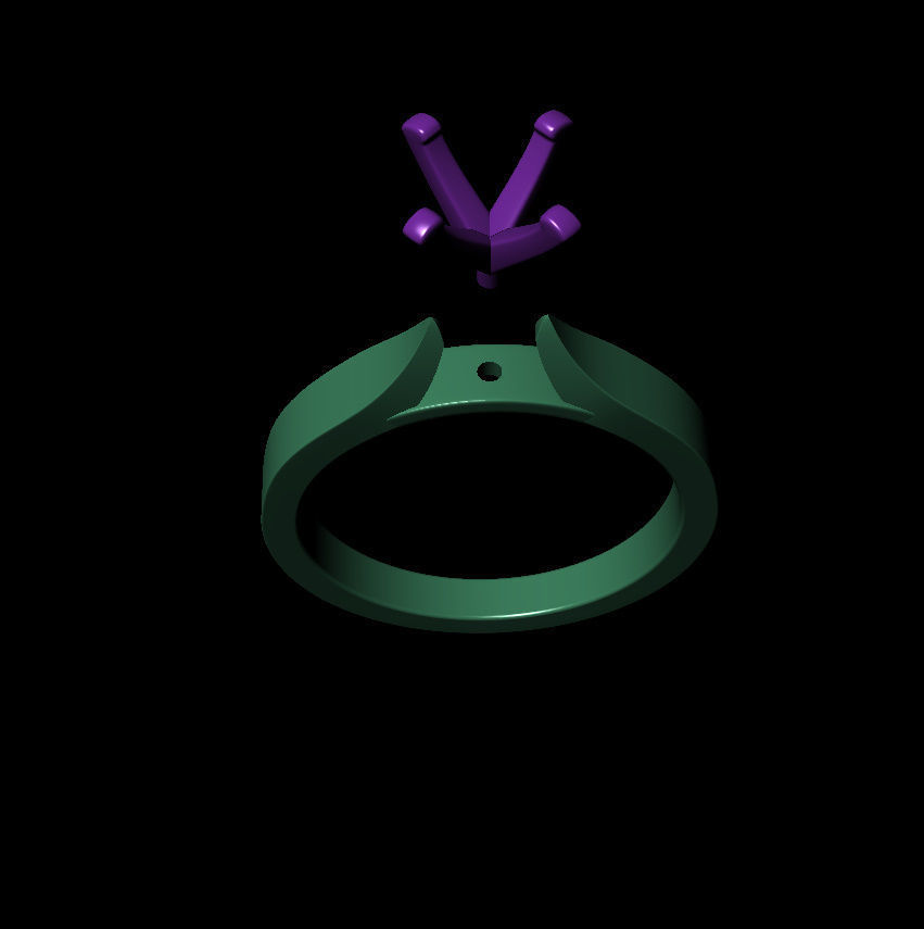 Round 0-75-CT Flat Profile Round Shank Width 2-4mm 3D print model_17