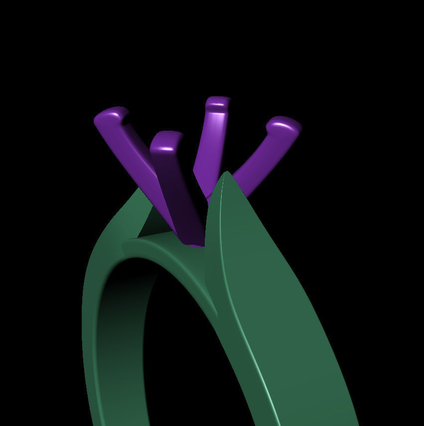 Round 0-75-CT Flat Profile Round Shank Width 2-4mm 3D print model_13