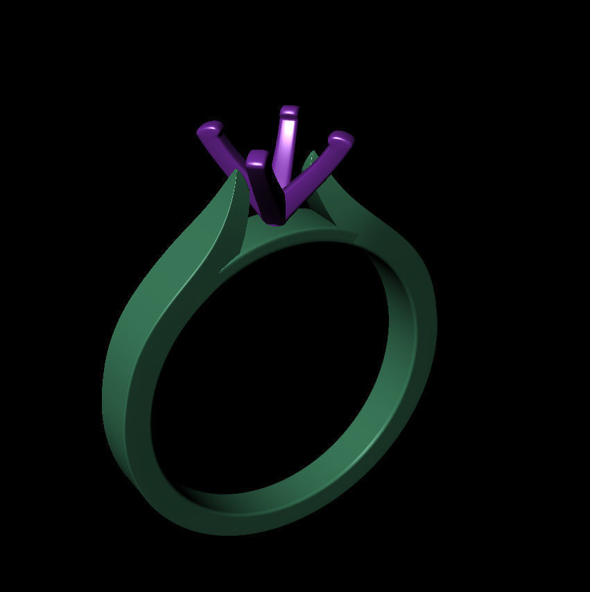 Round 0-75-CT Flat Profile Round Shank Width 2-4mm 3D print model_11