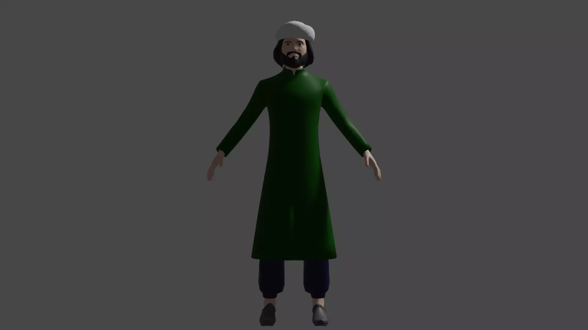 Arab or Muslim Medival Man Free 3D model