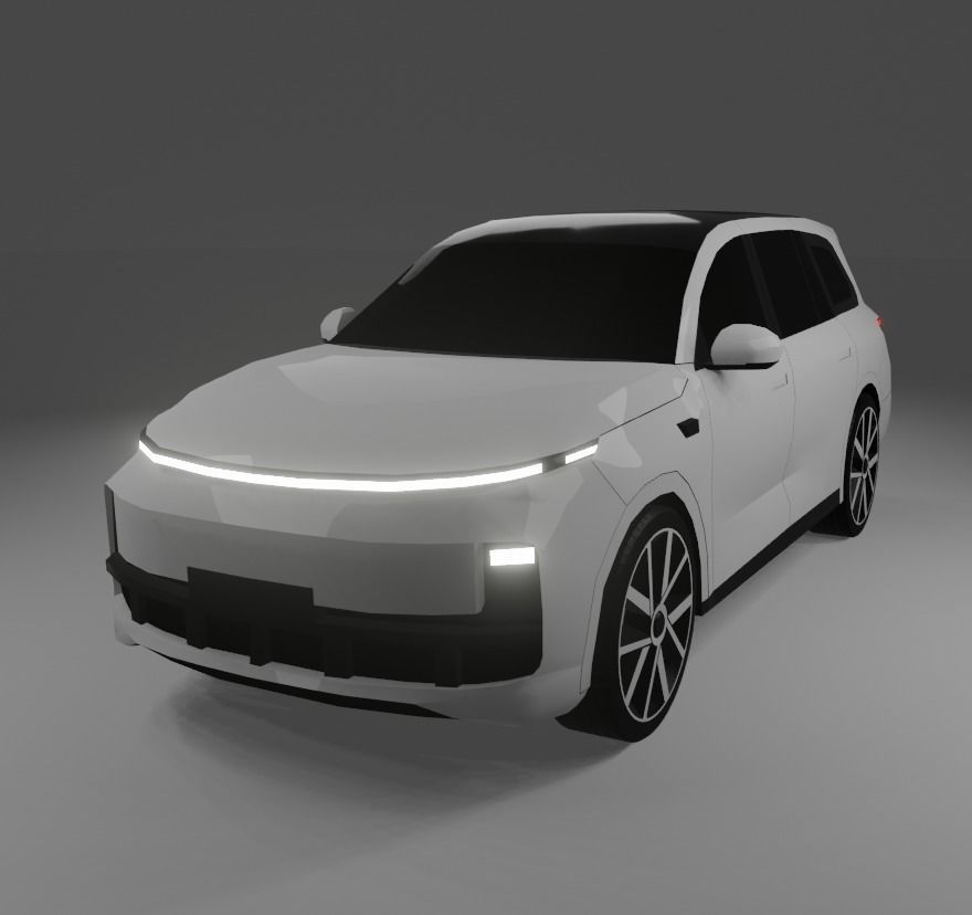 LiXiang L9 Low-poly 3D model_4