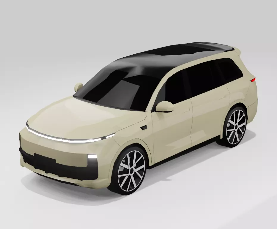 LiXiang L9 Low-poly 3D model_0