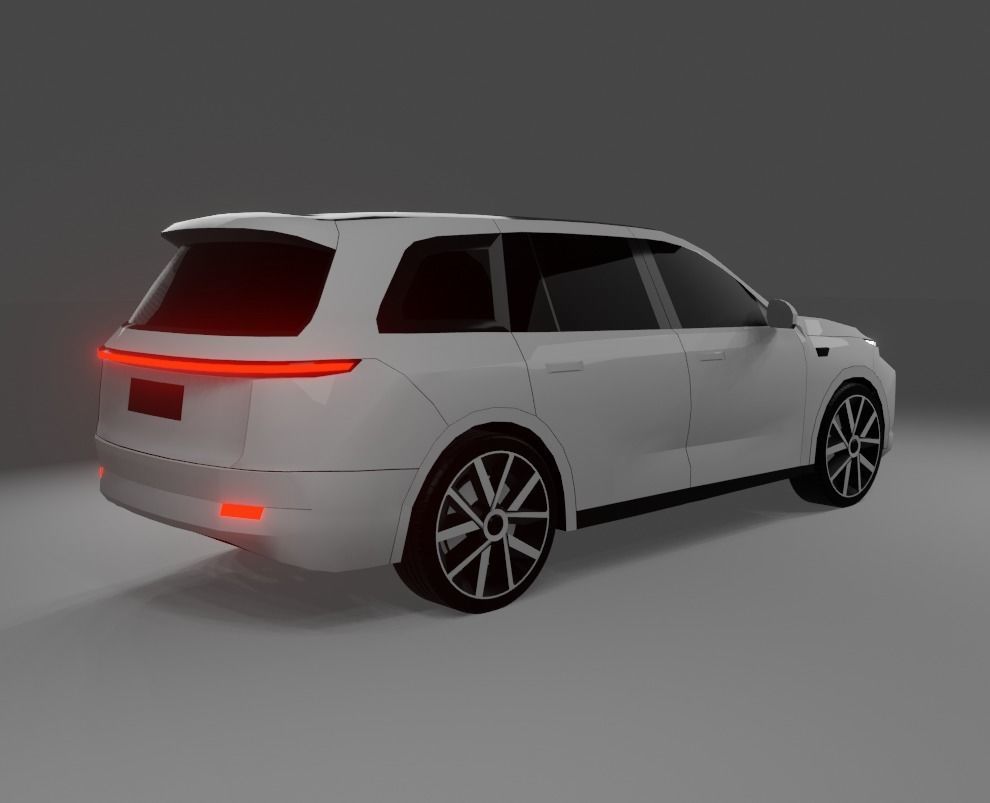 LiXiang L9 Low-poly 3D model_3