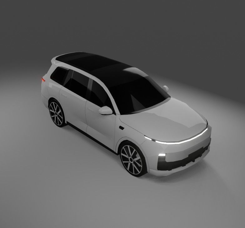 LiXiang L9 Low-poly 3D model_9