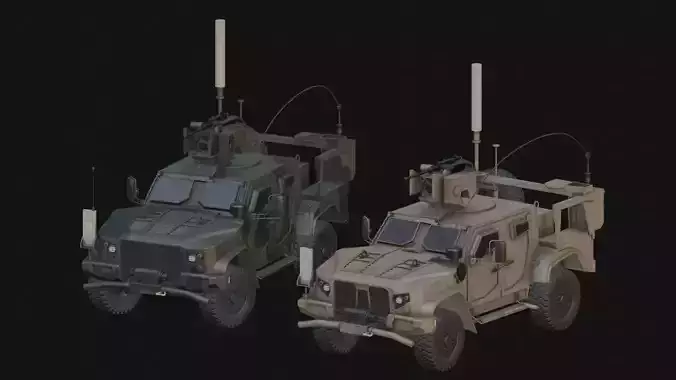 M1278A1 JLTV Joint Light Tactical Vehicle Low-poly 3D model