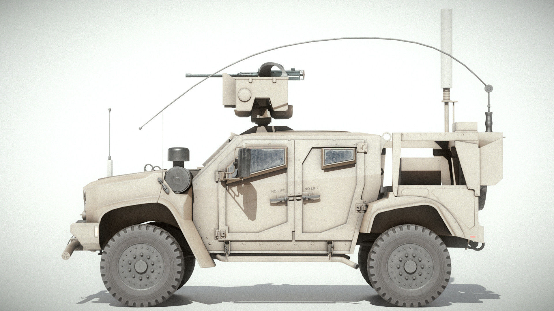 M1278A1 JLTV Joint Light Tactical Vehicle Low-poly 3D model_8