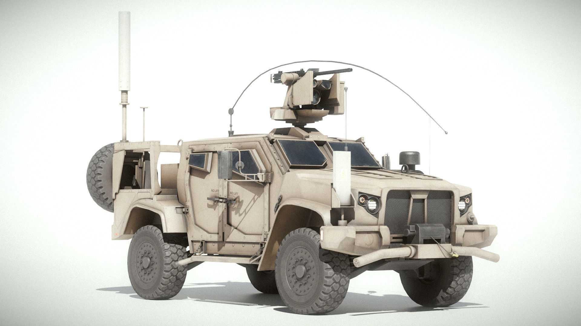 M1278A1 JLTV Joint Light Tactical Vehicle Low-poly 3D model_5