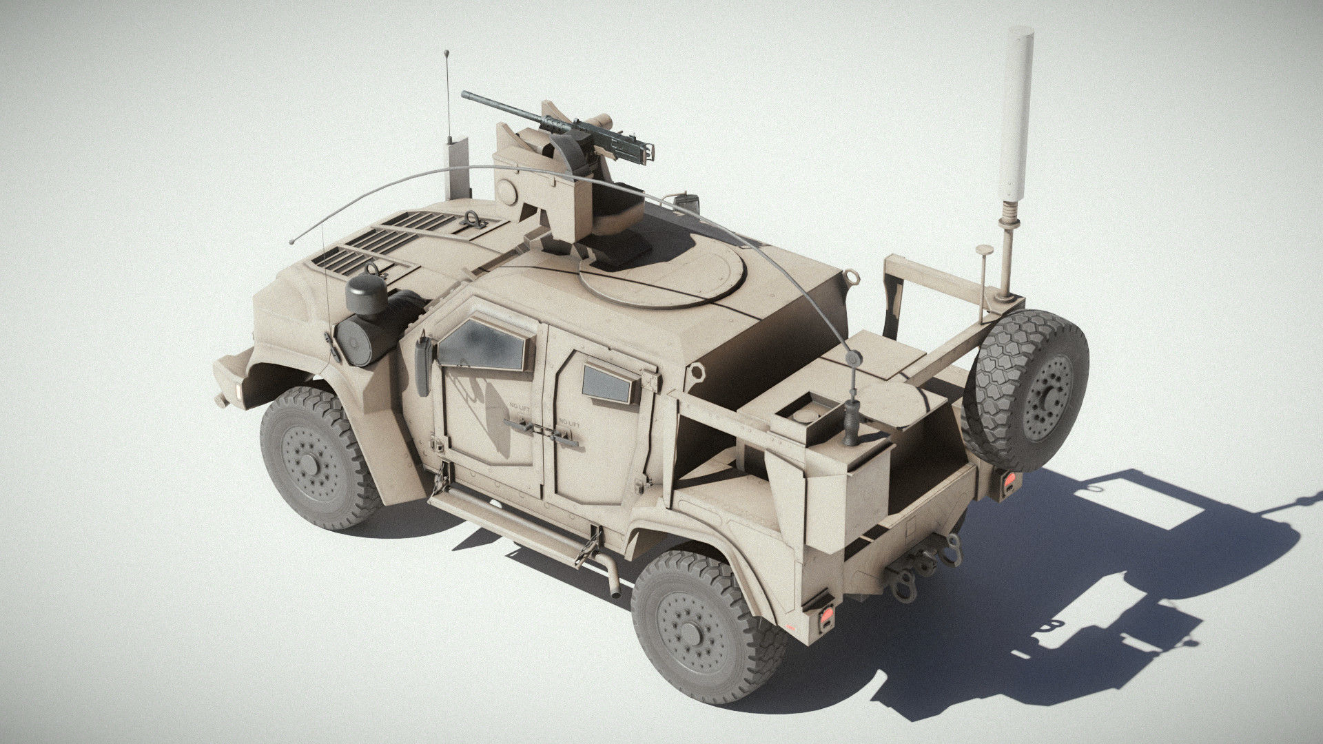 M1278A1 JLTV Joint Light Tactical Vehicle Low-poly 3D model_10