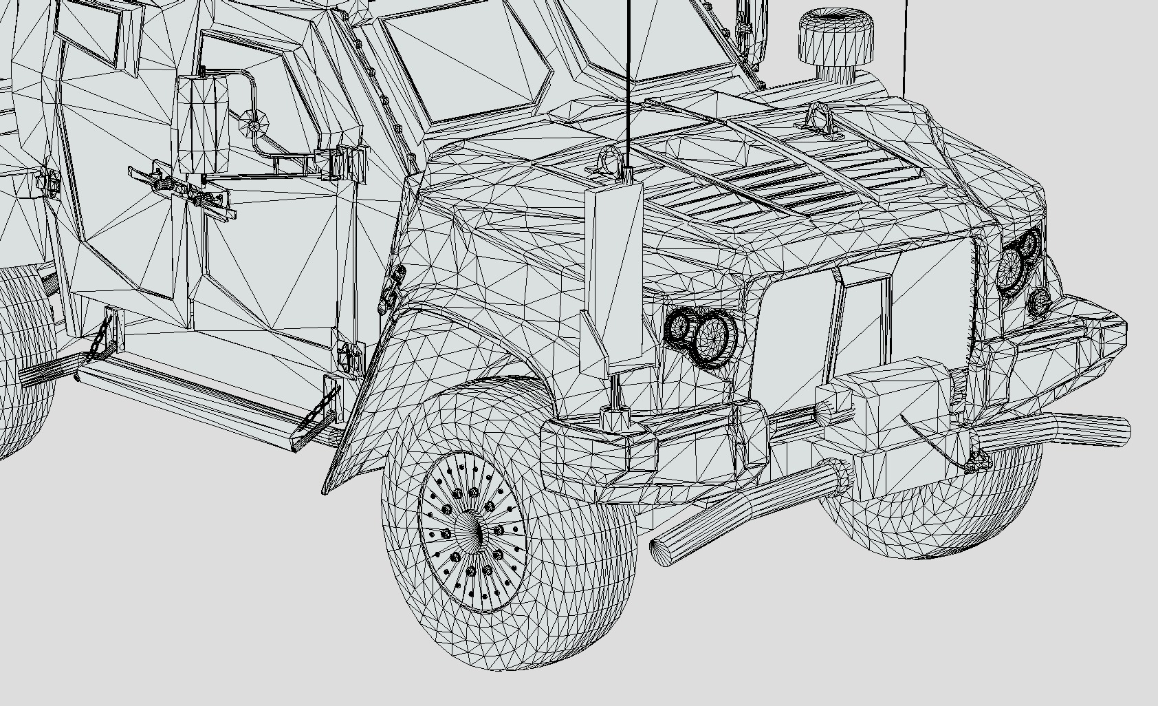 M1278A1 JLTV Joint Light Tactical Vehicle Low-poly 3D model_13