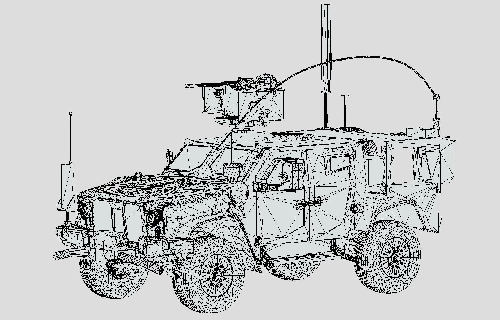 M1278A1 JLTV Joint Light Tactical Vehicle Low-poly 3D model_17
