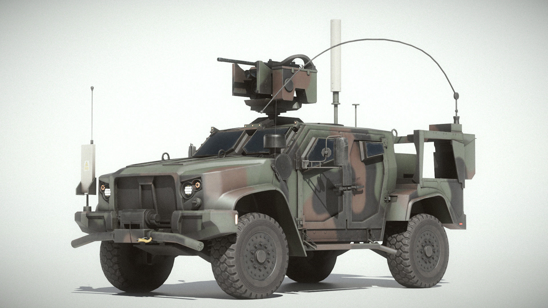 M1278A1 JLTV Joint Light Tactical Vehicle Low-poly 3D model_6