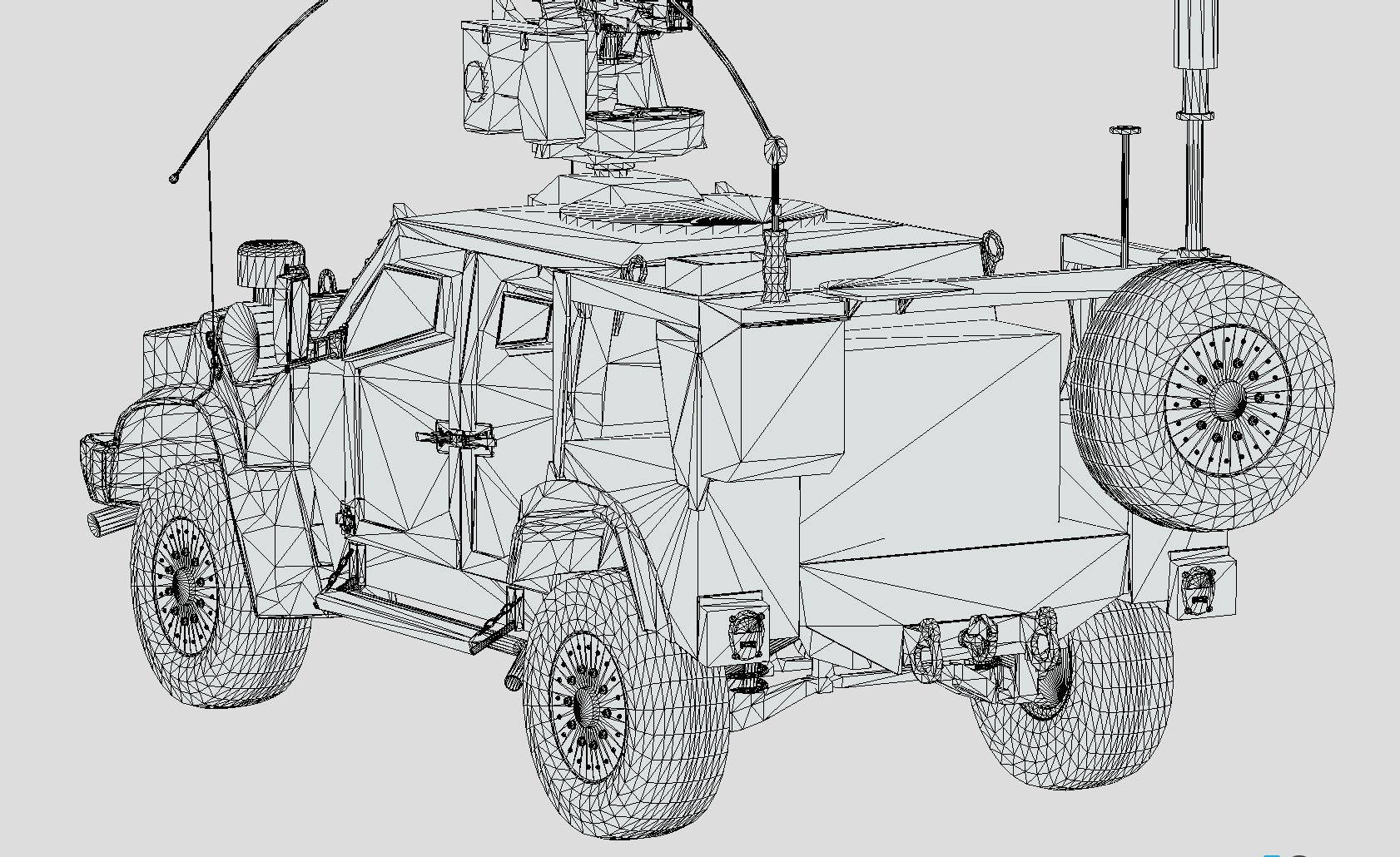 M1278A1 JLTV Joint Light Tactical Vehicle Low-poly 3D model_14