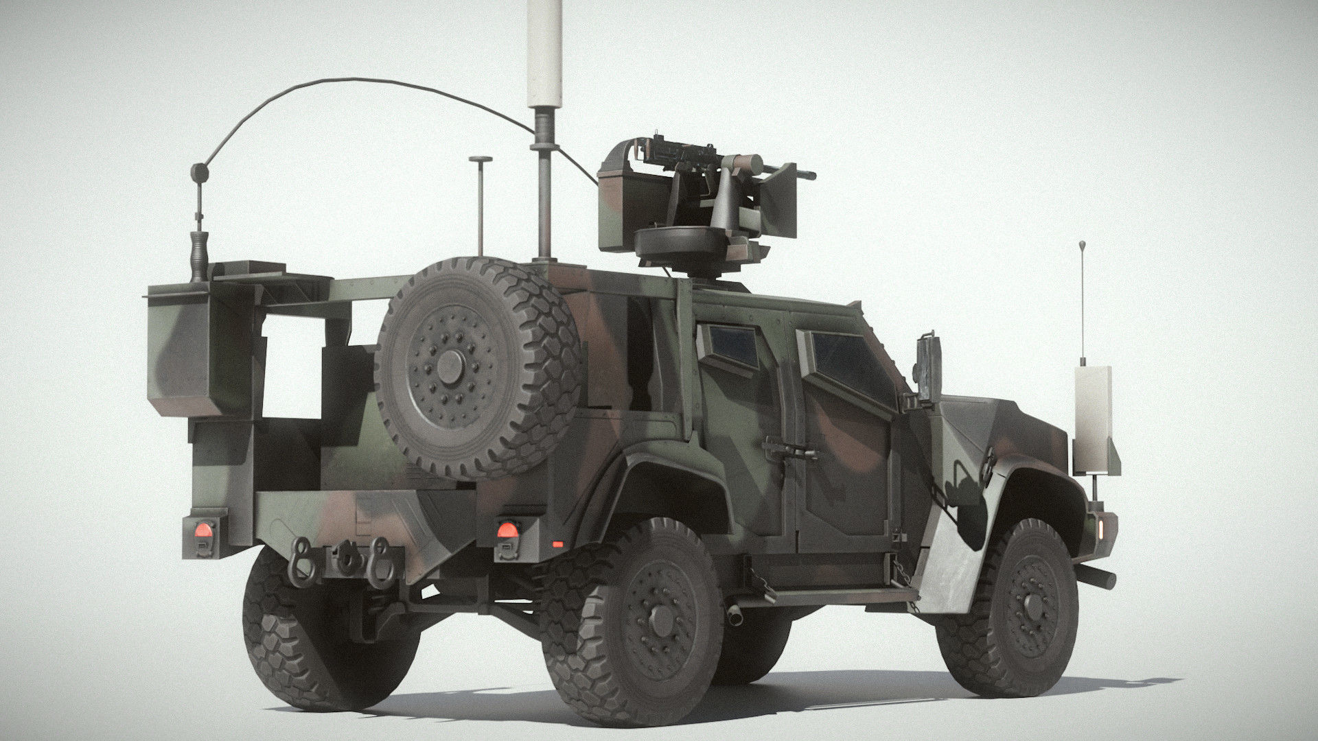 M1278A1 JLTV Joint Light Tactical Vehicle Low-poly 3D model_11