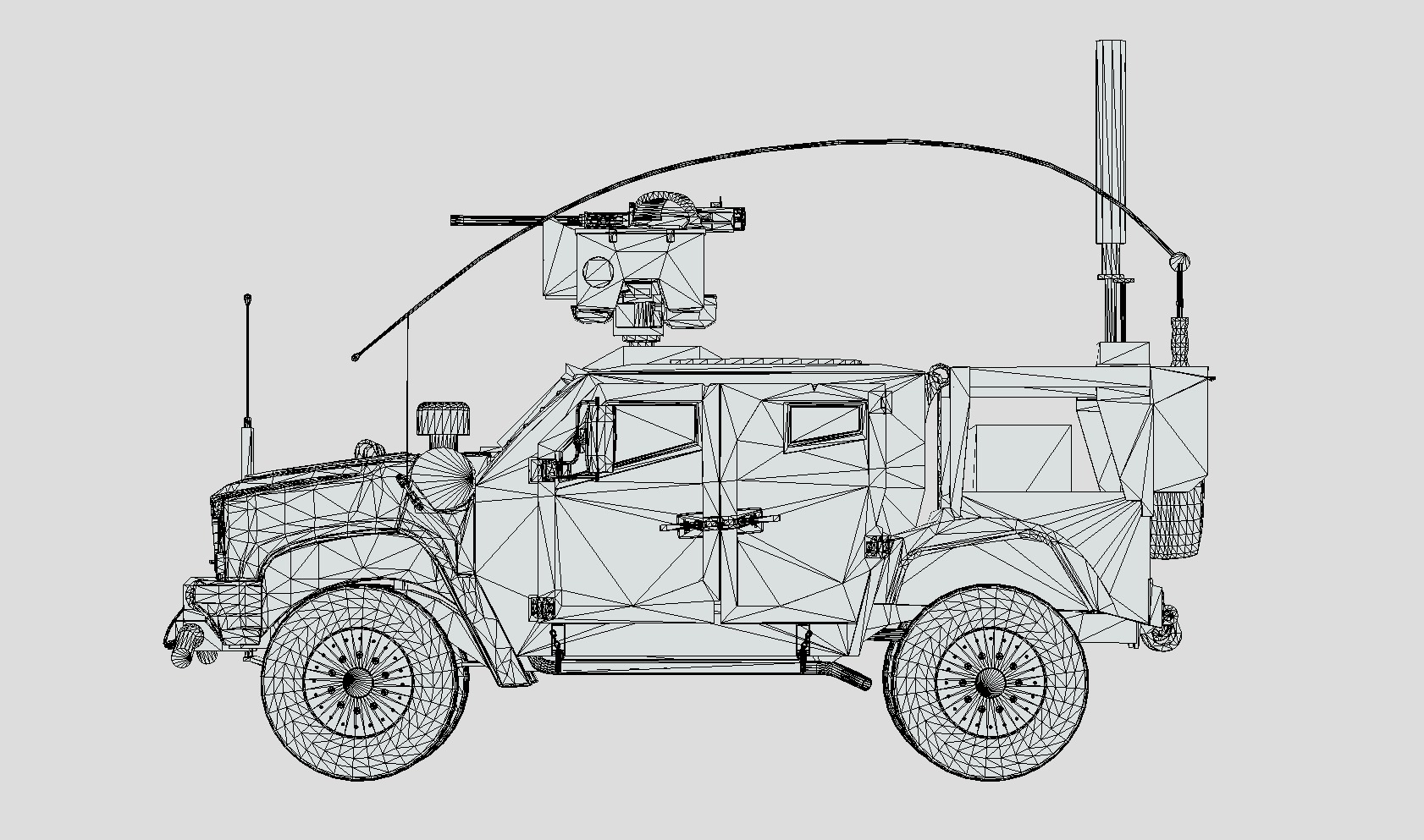 M1278A1 JLTV Joint Light Tactical Vehicle Low-poly 3D model_12
