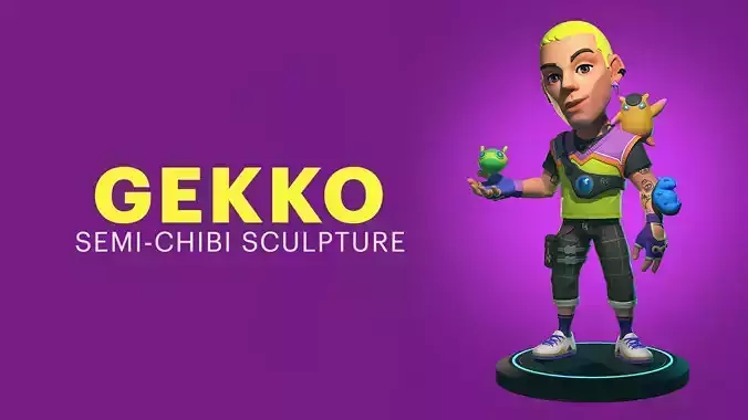 GEKKO - VALORANT SEMI-CHIBI 3D print model